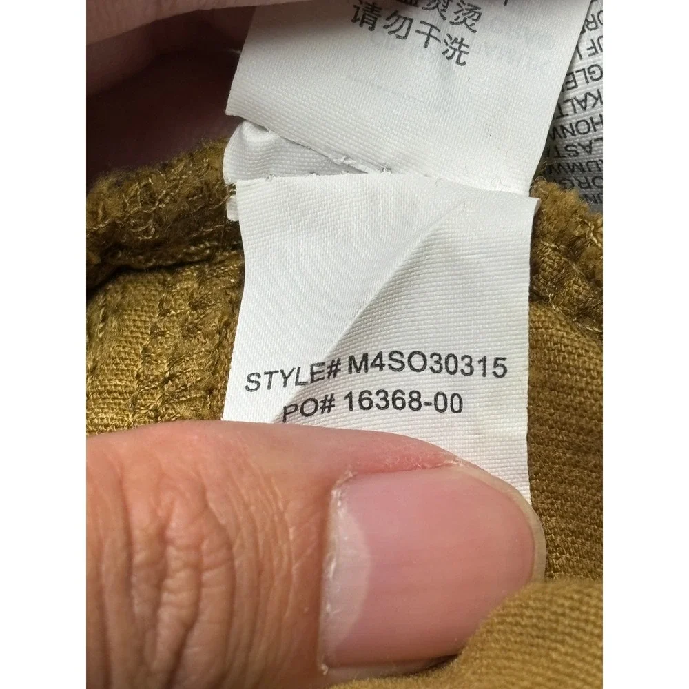 prAna Saxton PantS Corduroy  33x30 Brown Organic Cotton Straight Leg